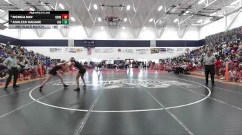 Girls 117 lbs 3rd Place Match - Ashleen Madare, Live Oak Girls vs Monica May, Corning Girls