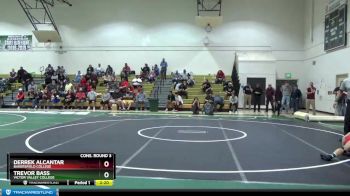 133 lbs Cons. Round 3 - Trevor Bass, Victor Valley College vs Derrek Alcantar, Bakersfield College
