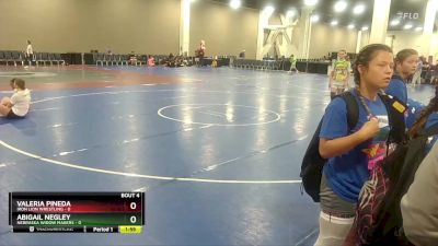 100 lbs Round 1 (8 Team) - Valeria Pineda, Iron Lion Wrestling vs Abigail Negley, Nebraska Widow Makers