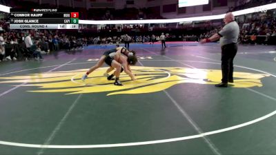 165 lbs Cons. Round 4 - Josh Glance, Capital vs Connor Hauff, Meridian