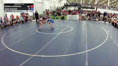115 lbs Isabella Crompton, Michigan Red vs Sadie Rhoades, Utah