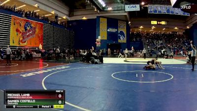 120 lbs Cons. Round 2 - Michael Lamb, Haddonfield High Schol vs Damien Costello, Sherando