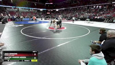 D2-285 lbs Quarterfinal - Hunter Vander Heiden, Freedom vs Jack Simmons, Prairie Du Chien