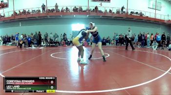 135 lbs Cons. Round 3 - Coreyona Edwards, HardWay Wrestling Academy vs Lily Land, Whiteland Wrestling Club