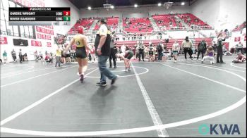 140-160 lbs Consi Of 4 - Grayson Moss, Blanchard Youth Wrestling Club vs Kenzie Hartfield 2, OKC Saints Wrestling