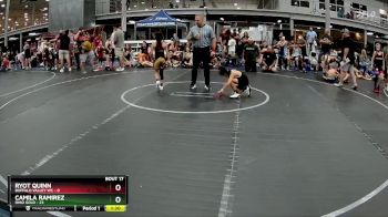 56 lbs Round 5 (8 Team) - Ryot Quinn, Buffalo Valley WC vs Camila Ramirez, Ohio Gold