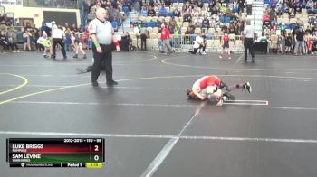 55 lbs Quarterfinal - Luke Briggs, Rampage vs Sam Levine, Warhawks