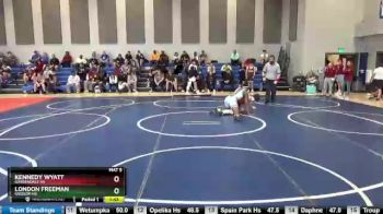 182 lbs Quarterfinal - Kennedy Wyatt, Gardendale Hs vs London Freeman, Grissom HS