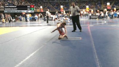 60 lbs Consy 1 - Luke Wenrich, Bald Eagle Area vs Dakota Elliott, Delaware Valley