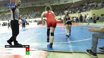 118 lbs Consi Of 32 #2 - Raelyn Hamil, Duncan Lady Demons vs Rylee Allen, Sand Springs HS