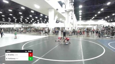 54 lbs Consi Of 8 #1 - Jacob Bradley, Juggernaut WC vs Bear Holloway, Mat Demon WC