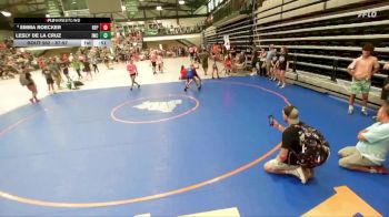 87-97 lbs Cons. Semi - Emma Roecker, Big Dog Grappling Academy vs Lesly De La Cruz, Irish Wrestling Club