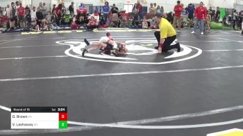 50-B lbs Round Of 16 - Dawson Brown, OH vs Vinny Lashaway, OH