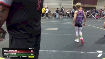 78 lbs Round 2 (6 Team) - Braxton Plunk, Aggression Legionaries vs Owen Thomas, Untouchables White