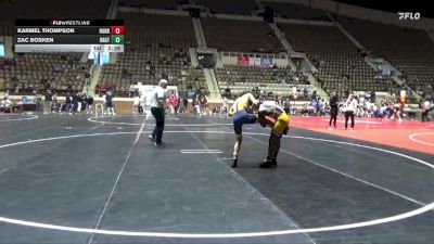 133 lbs Semifinal - Karmel Thompson, Reinhardt University (GA) vs Zac Bosken, Reinhardt University (GA)