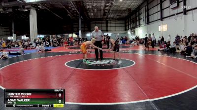 100 lbs Round 2 (6 Team) - Adam Walker, RAW vs Hunter Moore, CLINIC WRESTLING