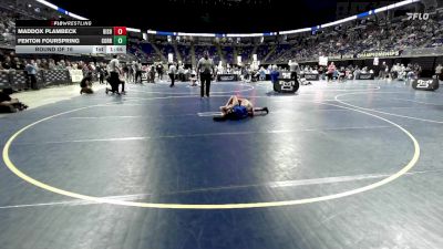 85 lbs Round Of 16 - Maddox Plambeck, Bishop McCort vs Fenton Fourspring, Corry