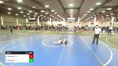 90 lbs Consi Of 4 - GeneGene Samuel, Gold Rush Wr Acd vs Ruben Rios III, Pride Of Nevada