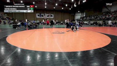 150 lbs Cons. Round 4 - Hayes Mcneill, Deer Creek vs Brodye Kocher-munoz, Washburn Rural