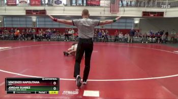 149 lbs Quarterfinal - Jordan Suarez, Johnson And Wales vs Vincenzo Napolitana, NYU