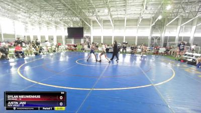 94 lbs Placement Matches (8 Team) - Dylan Nieuwenhuis, Michigan vs Justin Jani, New Jersey
