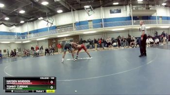 149 lbs 1st Place Match - Tommy Curran, Northern Illinois vs Hayden Whidden, Southern Illinois University