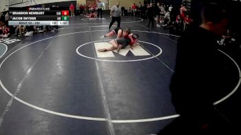 189 lbs Champ. Round 1 - Jacob Snyder, Indiana Area Hs vs Brandon Newbury, Cochranton Area Hs