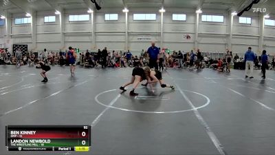 92 lbs Round 8 (10 Team) - Ben Kinney, OMP vs Landon Newbold, The Wrestling Mill