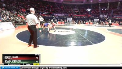 1A 126 lbs 5th Place Match - Brady Grennan, Sterling (Newman Central Catholic) vs Calvin Miller, Shelbyville