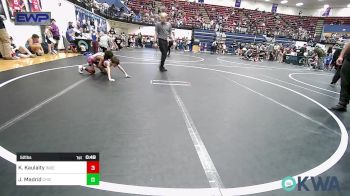 52 lbs Round Of 32 - Karter Kaulaity, Independent vs Jaxxe Madrid, Chickasha Youth Wrestling