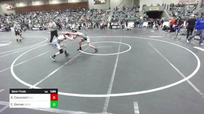 116 lbs Semifinal - Ayden Caywood, Bulldog Wrestling Club vs Carlos Gomez, Buckaroo WC