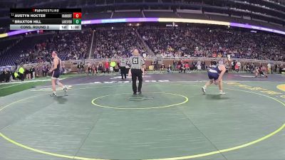 D4-190 lbs Cons. Round 2 - Austyn Hocter, Hanover-Horton vs Braxton Hill, Lakeview