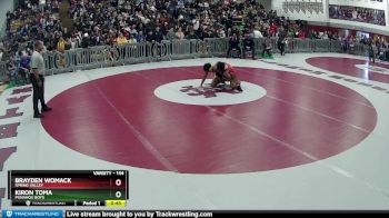 144 lbs Cons. Round 2 - Brayden Womack, Spring Valley vs Kiron Toma, Punahou Boys