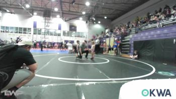 49 lbs Consi Of 4 - Sterling Stratton, Bristow Elementary Wrestling Club vs Kai Burson, Victory Christian School