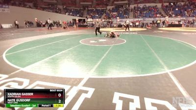 6A-120 lbs Champ. Round 1 - Xadrian Gasser, South Salem vs Nate Gusdorf, West Linn