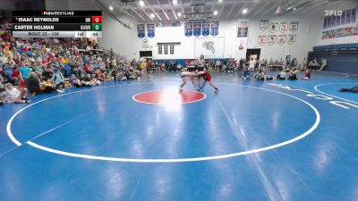 100 lbs Champ. Round 1 - Carter Holman, Glenrock Intermediate Middle School vs Isaac Reynolds, Dean Morgan