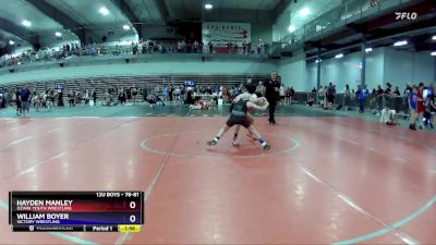 78-81 lbs Round 3 - William Boyer, Victory Wrestling vs Hayden Manley, Ozark Youth Wrestling