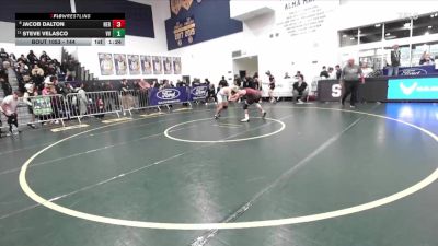 144 lbs Champ. Round 1 - Steve Velasco, Victor Valley vs Jacob Dalton, Heritage