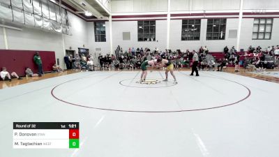 190 lbs Round Of 32 - Patrick Donovan, St. Anthony's vs Mateo Tagtachian, The Westminster School