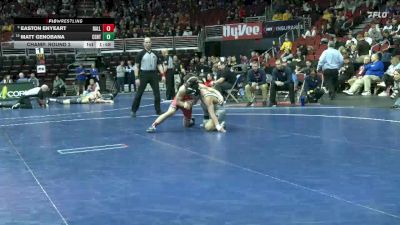 2A-120 lbs Champ. Round 2 - Easton Enyeart, Ballard vs Matt Genobana, Centerville