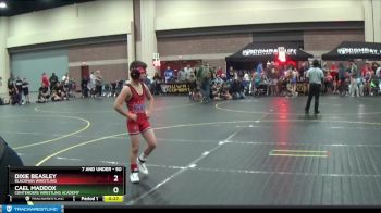 50 lbs Round 1 - Dixie Beasley, Blackman Wrestling vs Cael Maddox, Contenders Wrestling Academy