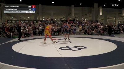86 kg Champ. Rd Of 16 - Rylan Rogers, Lehigh Valley Wrestling RTC vs Cade DeVos, Jackrabbit Wrestling Club