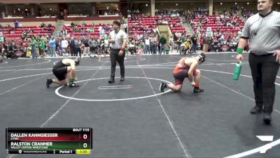 175 lbs Quarterfinal - Ralston Cranmer, Valley Center Wrestling vs Dallen Kanngiesser, CYWC