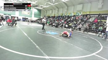 128 lbs Cons. Round 2 - Kaden Patel, Mt Carmel vs Logan Barrera, Ramona