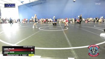 84 lbs Champ. Round 2 - Owen Swan, SlyFox vs Jude Miller, Brawlers
