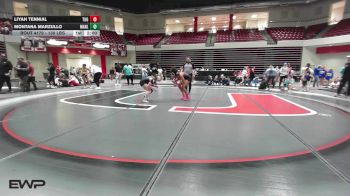 130 lbs 3rd Place - Liyah Tennial, Tulsa Union Girls vs Montana Marzullo, Marlow High School Girls