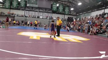 50-55 lbs Cons. Round 2 - Thomas Van Tilburg, Lincoln Way Wrestling Club vs Mackson Talley, The Compound