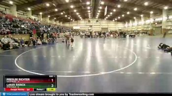 72 lbs Round 2 (6 Team) - Laker Rarick, Utah Gold vs Preslee Richter, Gold Rush