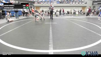 49 lbs Consi Of 4 - Kross Kemble, Ponca City Wildcat Wrestling vs Kooper Bass, Kingfisher YellowJackets