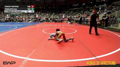60 lbs 5th Place - Oakley Waitkus, Team Tulsa Wrestling Club vs Penelope Hall, Thunder Wrestling Club